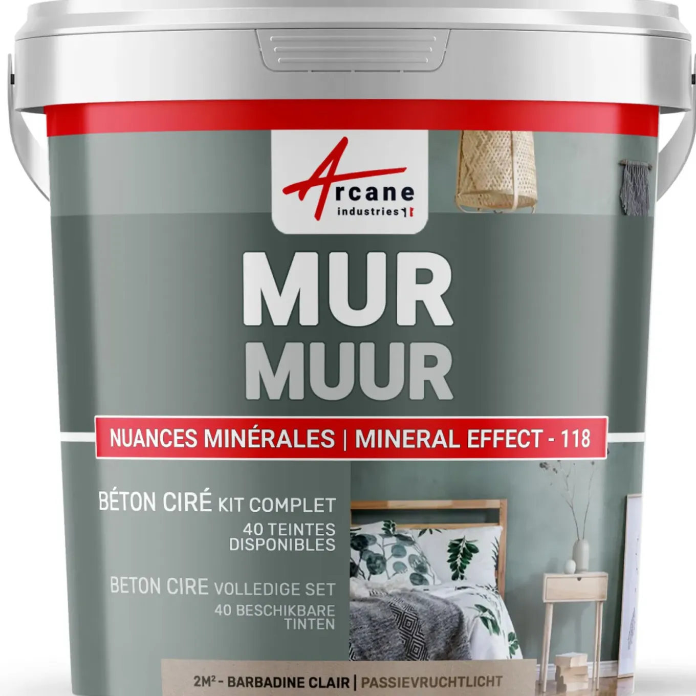 Arcane Industries - Gepolijst Beton Muren Kit - 10 M² Rosetto Bruinroze
