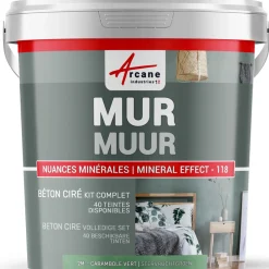 Arcane Industries - Gepolijst Beton Muren Kit - 5 M² Eendblauwgrijs