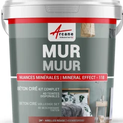 Arcane Industries - Gepolijst Beton Muren Kit - 5 M² Muizengrijs
