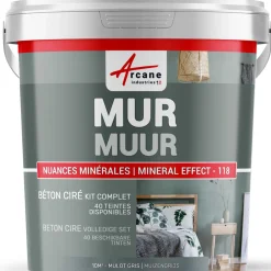 ARCANE INDUSTRIES - Gepolijst Beton Muren Kit - 5 M² Citroengeel