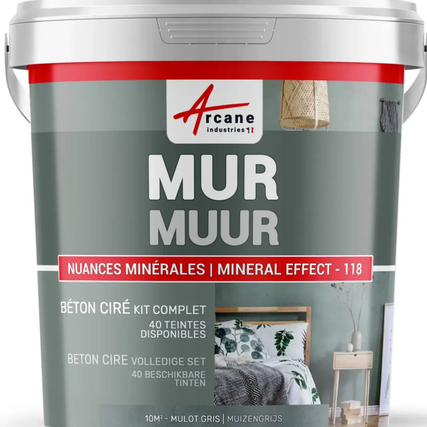 ARCANE INDUSTRIES - Gepolijst Beton Muren Kit - 5 M² Citroengeel