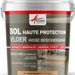 ARCANE INDUSTRIES - Gepolijst Beton Vloer Kit Primer + Vernis Meloenoranje - 2 M² In 2 Lagen