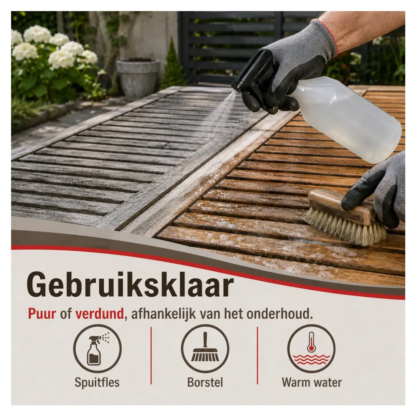 Arcane Industries - Houtontgrijzer - Ontgrijzer Voor Terras En Buitenhout - Arcawood Cleaner - 71 -