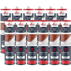 ARCANE INDUSTRIES - Hybride Polyurethaan Kit-lijm Voor Dakpannen Wit - 290 Ml X 12