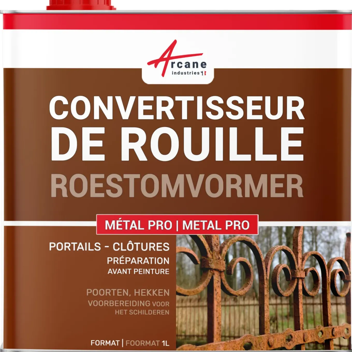 Arcane Industries - Roestomvormer, Antiroest Metalpro - 1 L