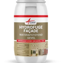 ARCANE INDUSTRIES - Waterafstotend Middel Impregnatiemiddel Gevel, Muur, Pleisterwerk - 200 L