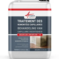 ARCANE INDUSTRIES - Waterdichte Barrière, Injectieproduct Voor Vochtige Muren Arcafluid - 14 - 20 L