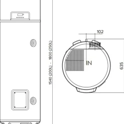 Ariston - Thermodynamische Boiler - Nuos Fit S2 Wifi Fs - 250 L