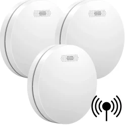 Aroha Link Rookmelder - Koppelbaar - 10 Jaar Batterij - Onderling Gekoppelde Brandmelder - 3 Set