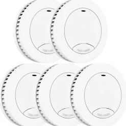 Aroha Safety Pro Mini Rookmelder Sleep Line – 10 Jaar Batterij - Brandmelder Zonder Led - 5 Set