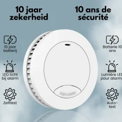 Aroha Safety Pro Mini Rookmelder Sleep Line – 10 Jaar Batterij - Brandmelder Zonder Led - 5 Set