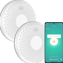 Aroha Smart Connect Combimelder Wifi - Rookmelder & Koolmonoxidemelder - 10 Jaar Batterij - 2 Set