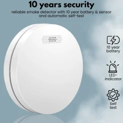 Aroha Smart Connect & Link Rookmelders & Combimelder - Koppelbare Brandpreventieset Wifi - 4 Set