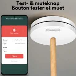 Aroha Smart Connect Rookmelder & Koolmonoxidemelder - Brandpreventieset - 10 Jaar Batterij - 4 Set