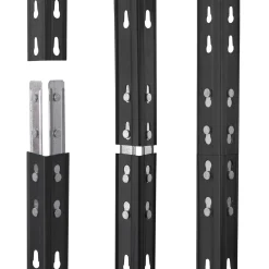 AR Shelving Stellingkast GARAGE- Rivet M - 180x90x45cm - Draagkracht 300kg - Antraciet