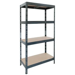 AR Shelving Stellingkast GARAGE- Rivet M - 180x90x45cm - Draagkracht 300kg - Antraciet