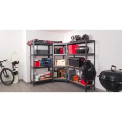 AR Shelving Stellingkast GARAGE - Rivet L - 180x120x45cm - Draagkracht 250kg - Antraciet