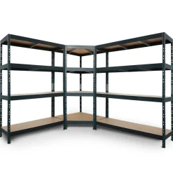 AR Shelving Stellingkast GARAGE - Rivet L - 180x120x45cm - Draagkracht 250kg - Antraciet