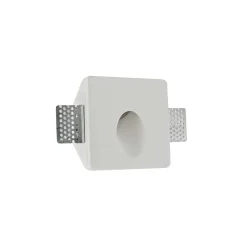 Artdelight Wandlamp Gips Trimless Stuc Vierkant Wit