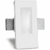 Artdelight Wandlamp Gips Trimless Stuc Rechthoek Wit