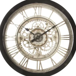 Atmosphera Wandklok/muur Klok - Vintage - D61 Cm - Kunststof/glas