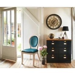 Atmosphera Wandklok/muur Klok - Vintage - D61 Cm - Kunststof/glas