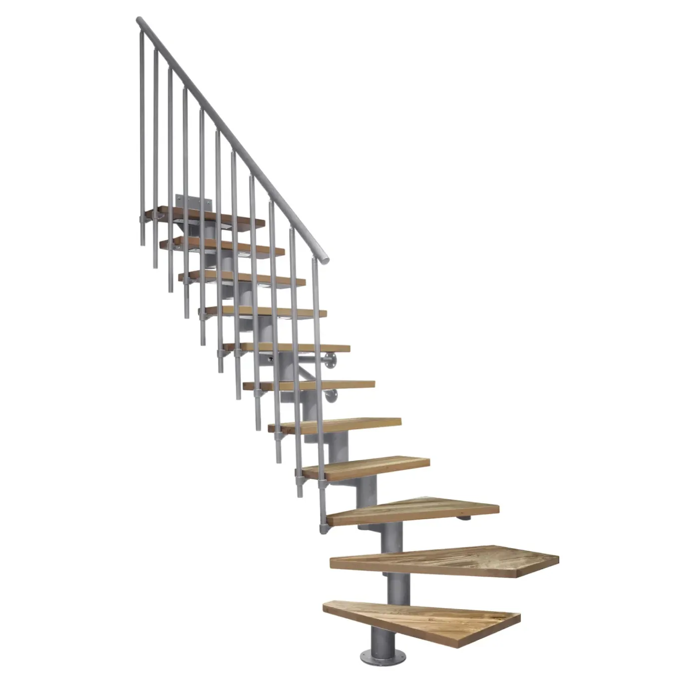 ATRIUM Modulaire Trap – Dixi Plus Vertical – 12 Treden – Eiken – Ral 9006