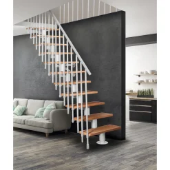 Atrium Modulaire Trap – Dixi Vertical 80 – 13 Treden – Beuken – RAL 9003