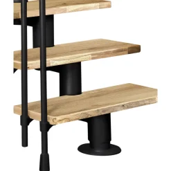 ATRIUM Modulaire Trap – Dixi Vertical 70 – 12 Treden – Eiken – Ral 9005