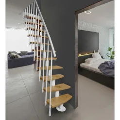 Atrium Modulaire Trap – Mini Plus Vertical – 13 Treden – Beuken – RAL 9003
