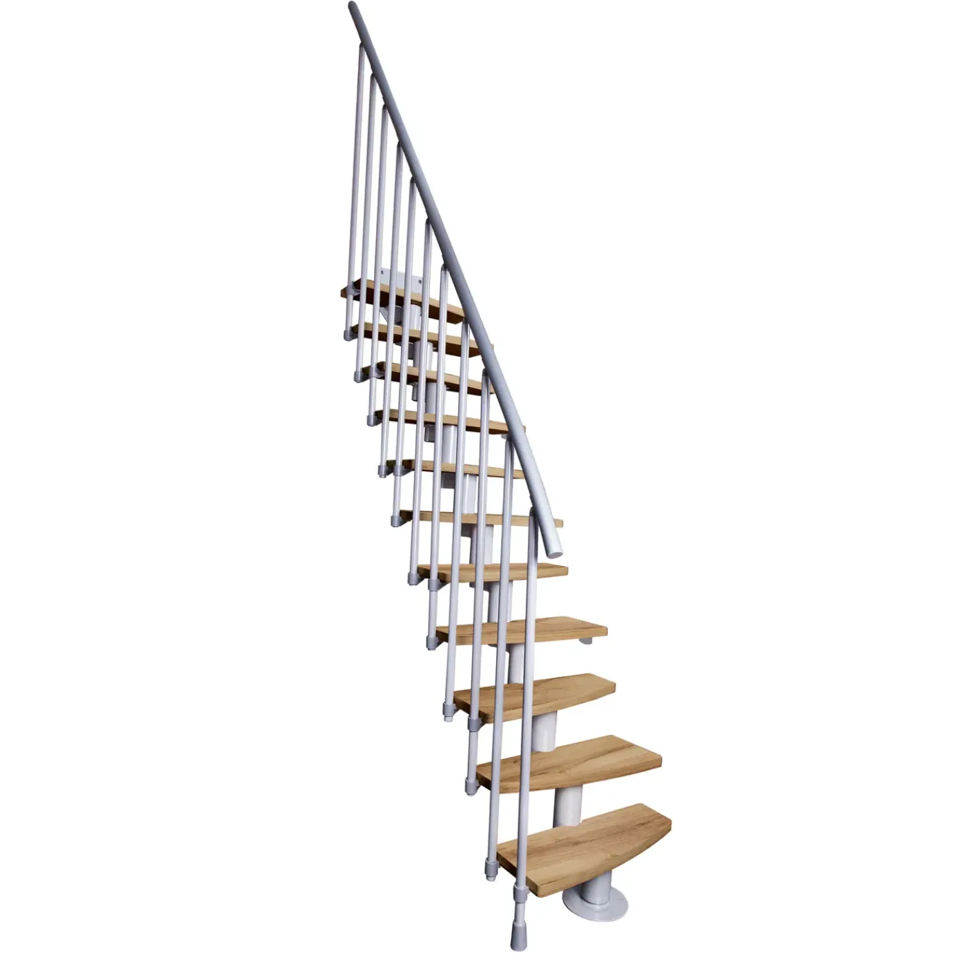 ATRIUM Modulaire Trap – Mini Plus Vertical – 13 Treden – Eiken – RAL 9006