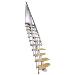ATRIUM Modulaire Trap – Mini Plus Vertical – 13 Treden – Beuken – RAL 9006