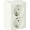 Attema P25 stopcontact 2V RA wit