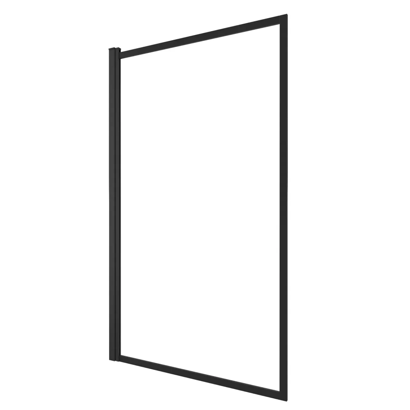 Aurlane badwand mat zwarte frame 130x75cm