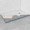 Aurlane - Douchebak Om Te Betegelen - Rainy / Sans Bonde - Grijs - 140x140x200c