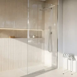 Aurlane - Douchebak Om Te Betegelen - Rainy / Sans Bonde - Grijs - 140x140x200c