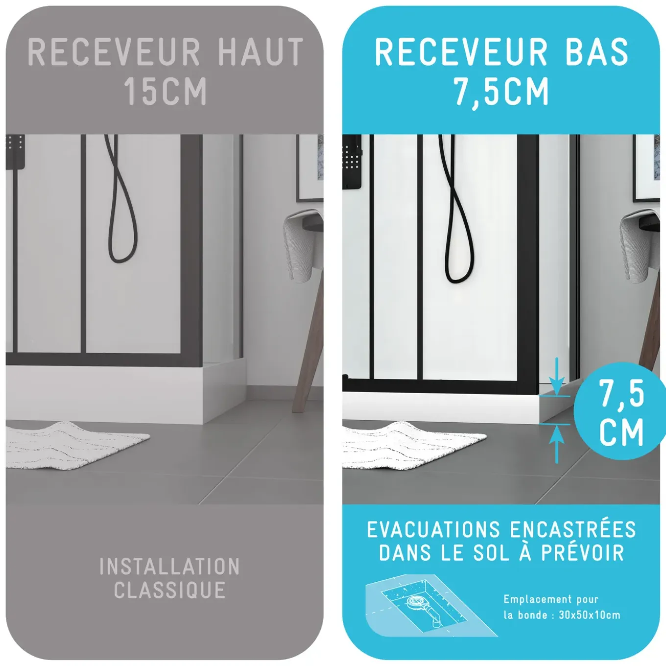 Aurlane - Douchecabine - Rubiq - Wit - 110x110x192cm