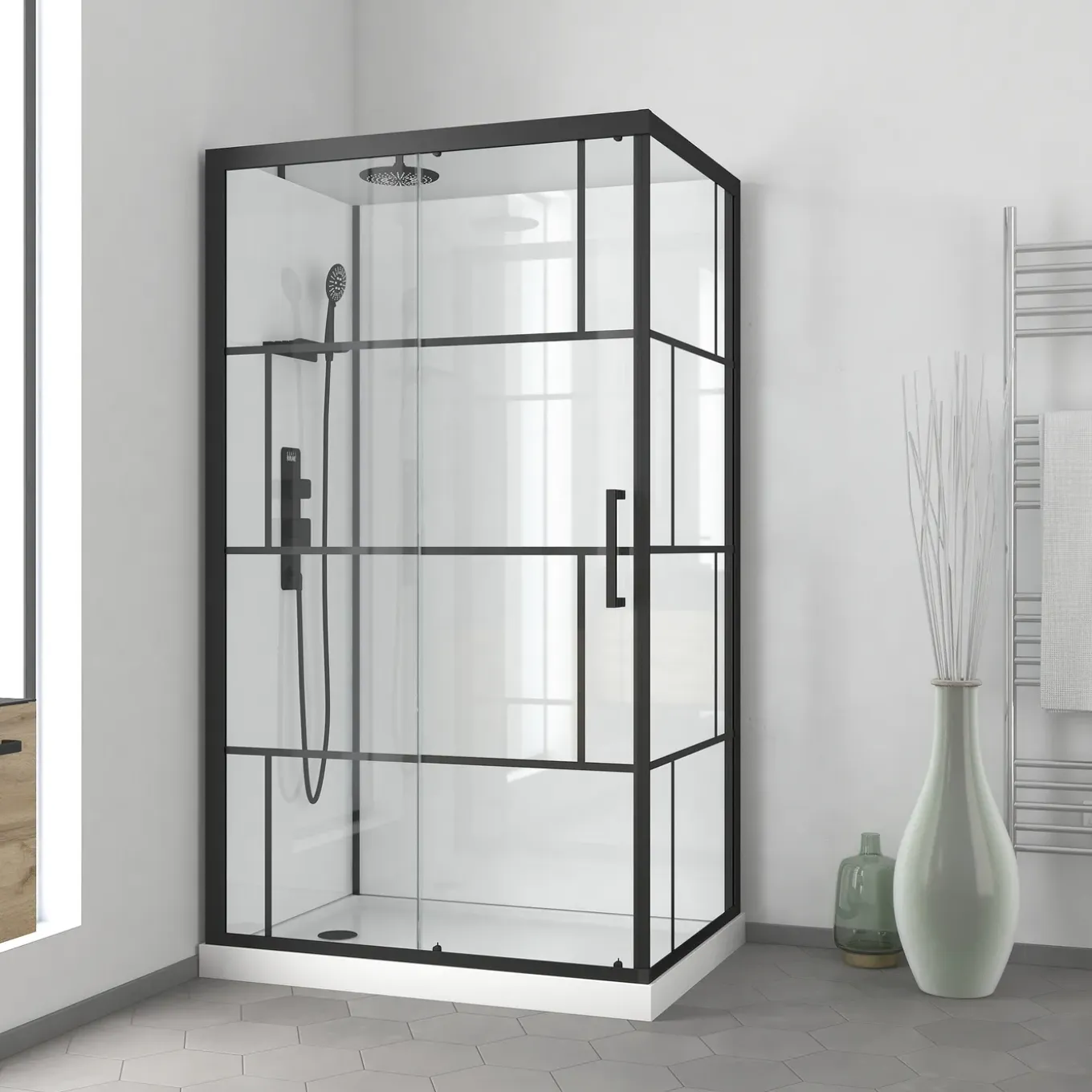 Aurlane - Douchecabine - Rubiq - Wit - 110x110x192cm