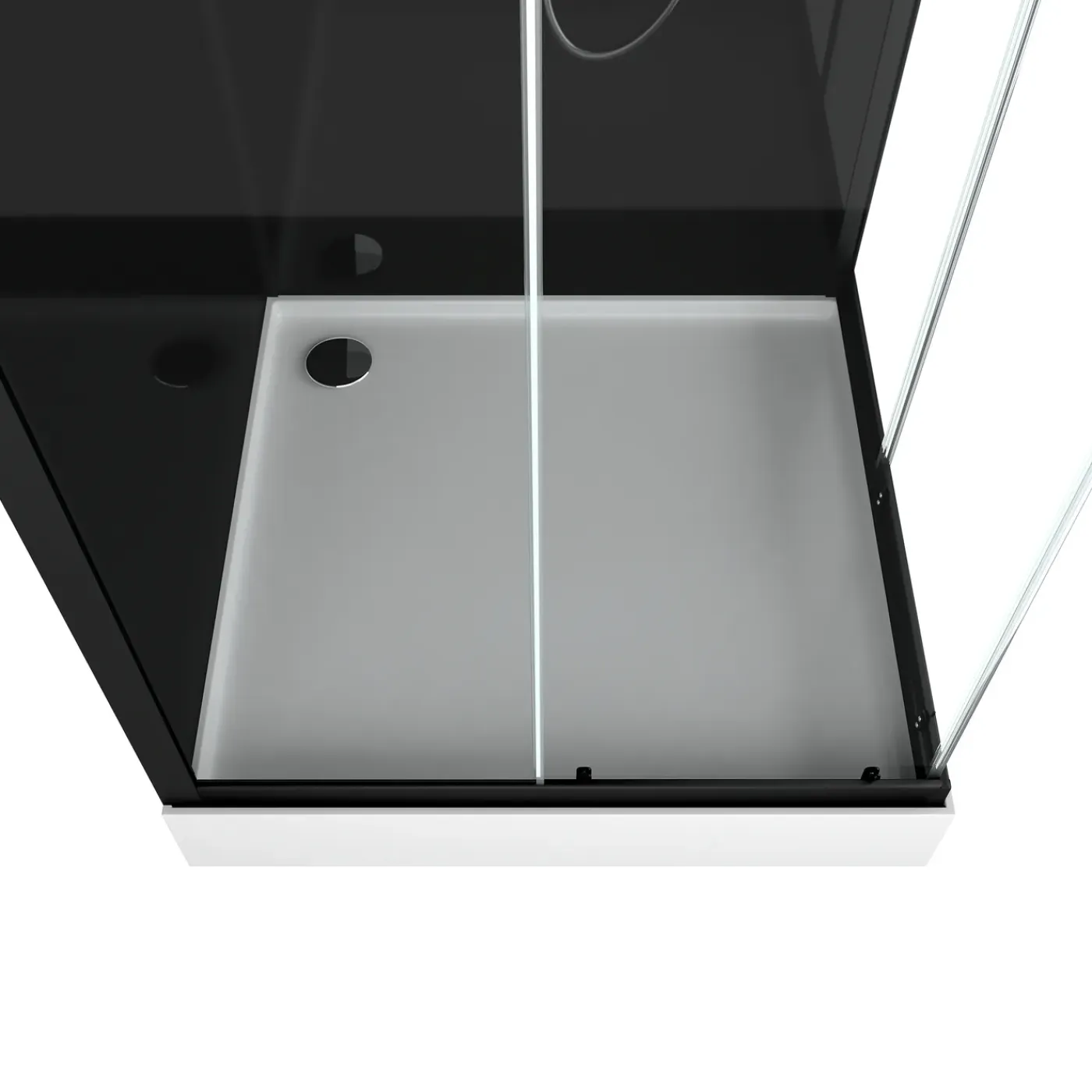 Aurlane - Douchecabine - Space - Zwart - 90x90x215cm