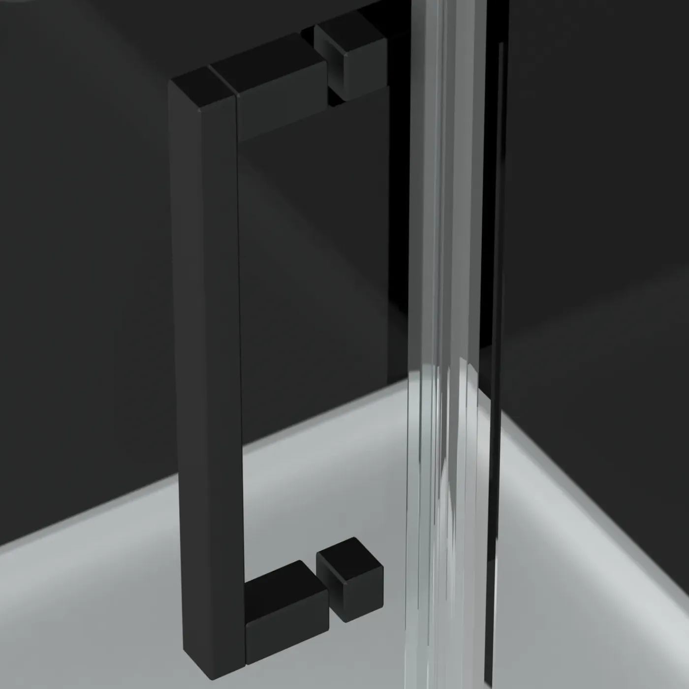 Aurlane - Douchecabine - Space - Zwart - 90x90x215cm