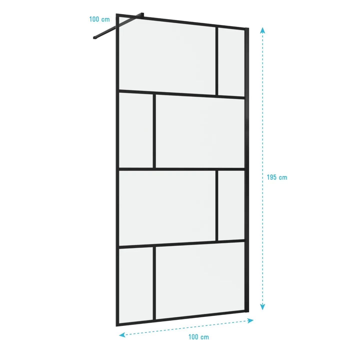 Aurlane - Douchewand - Blocks - Andere - 100x100x195cm