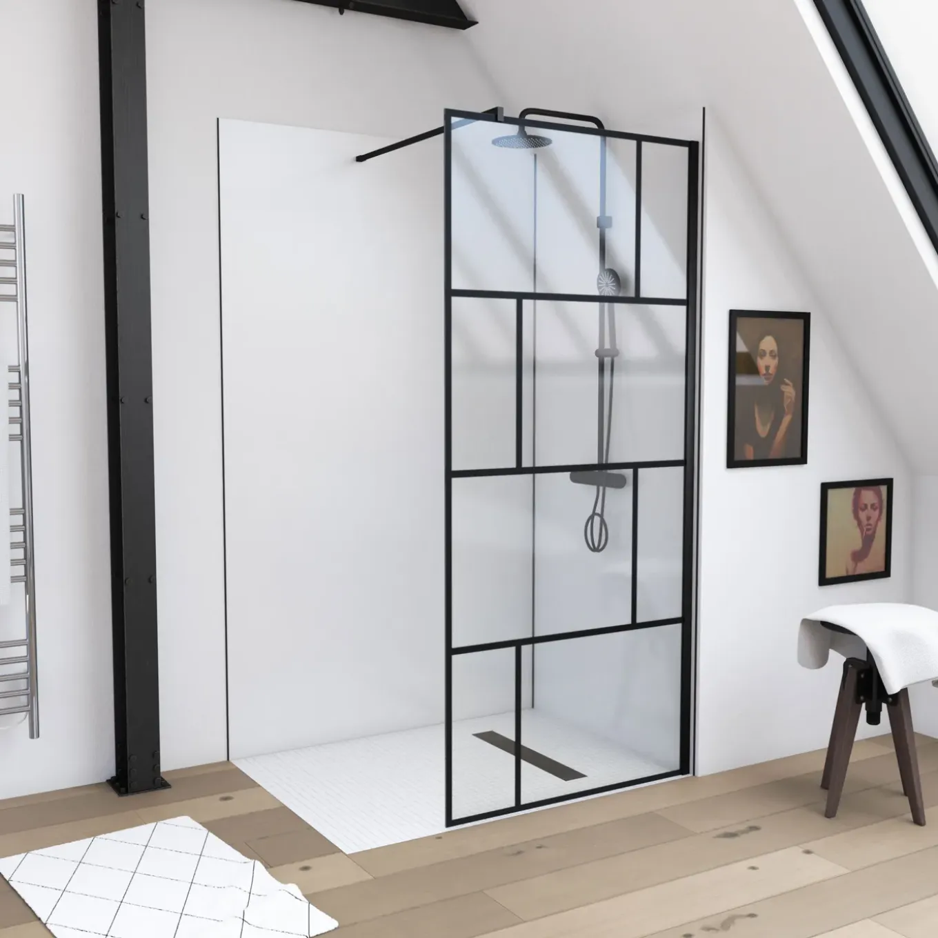 Aurlane - Douchewand - Blocks - Andere - 100x100x195cm