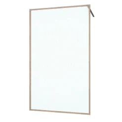 Aurlane Inloopdouche Japandi 120x200cm - Houtdecor Profiel - 6 mm Veiligheidsglas