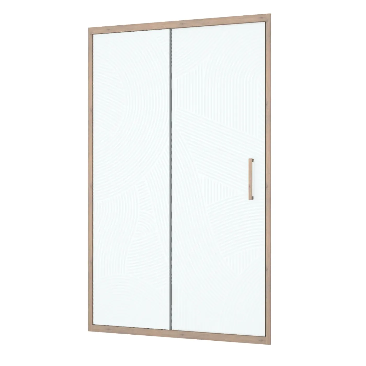 Aurlane Japandi - Douche Schuifdeur - 120x200 - Rond patroon