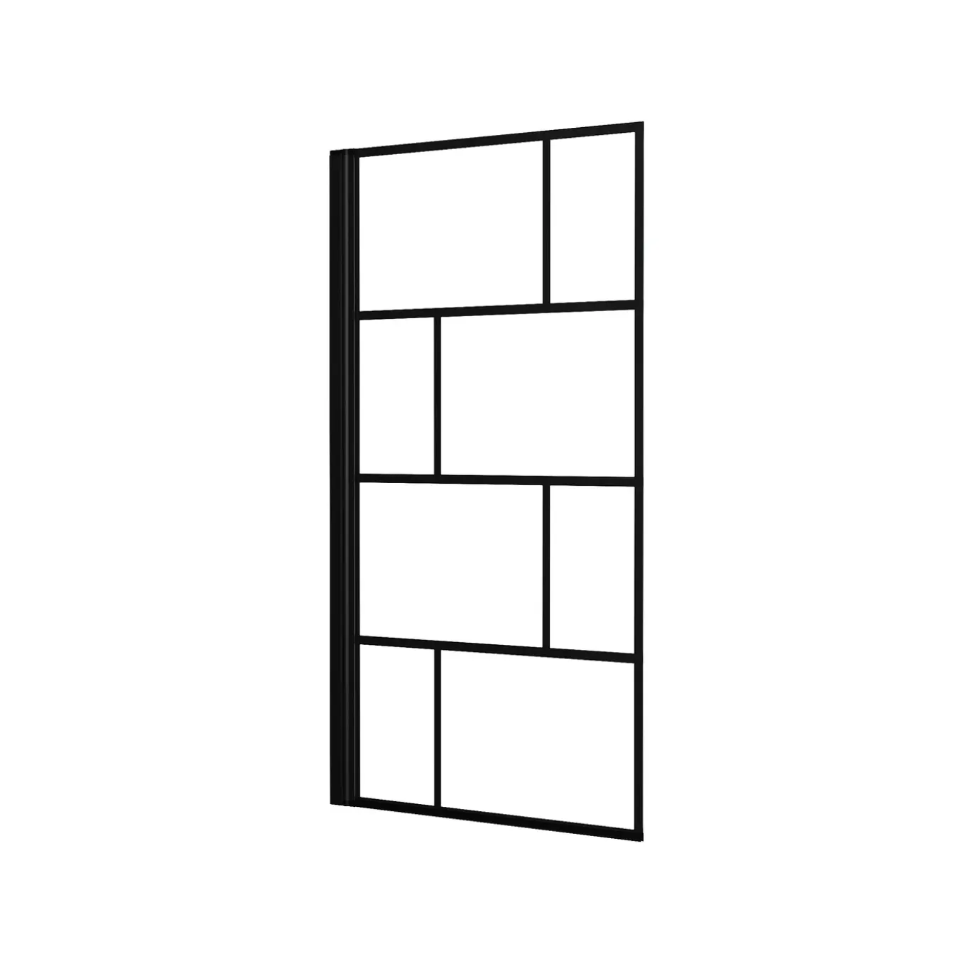 Aurlane Opvouwbare Badwand met Zeefdruk 80x140 cm