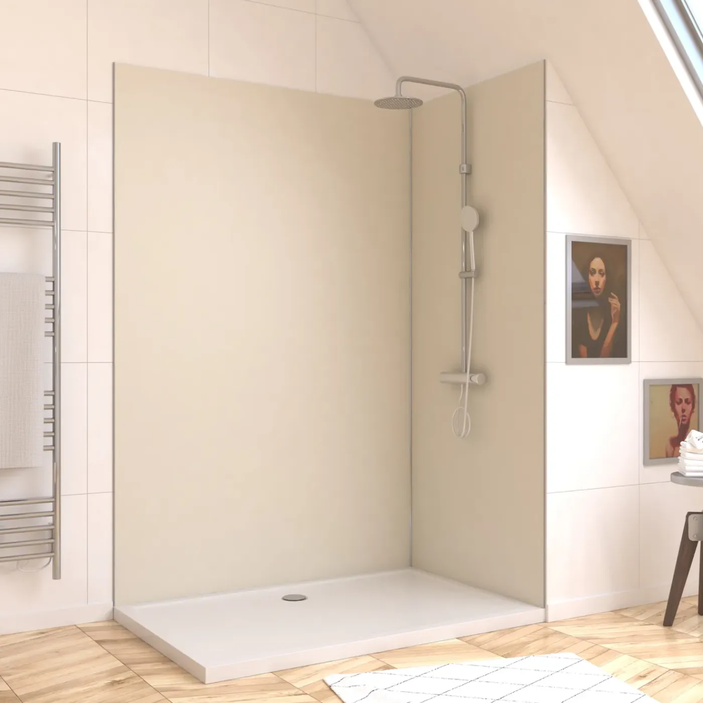 Aurlane wandpaneel 120x210cm ivoor