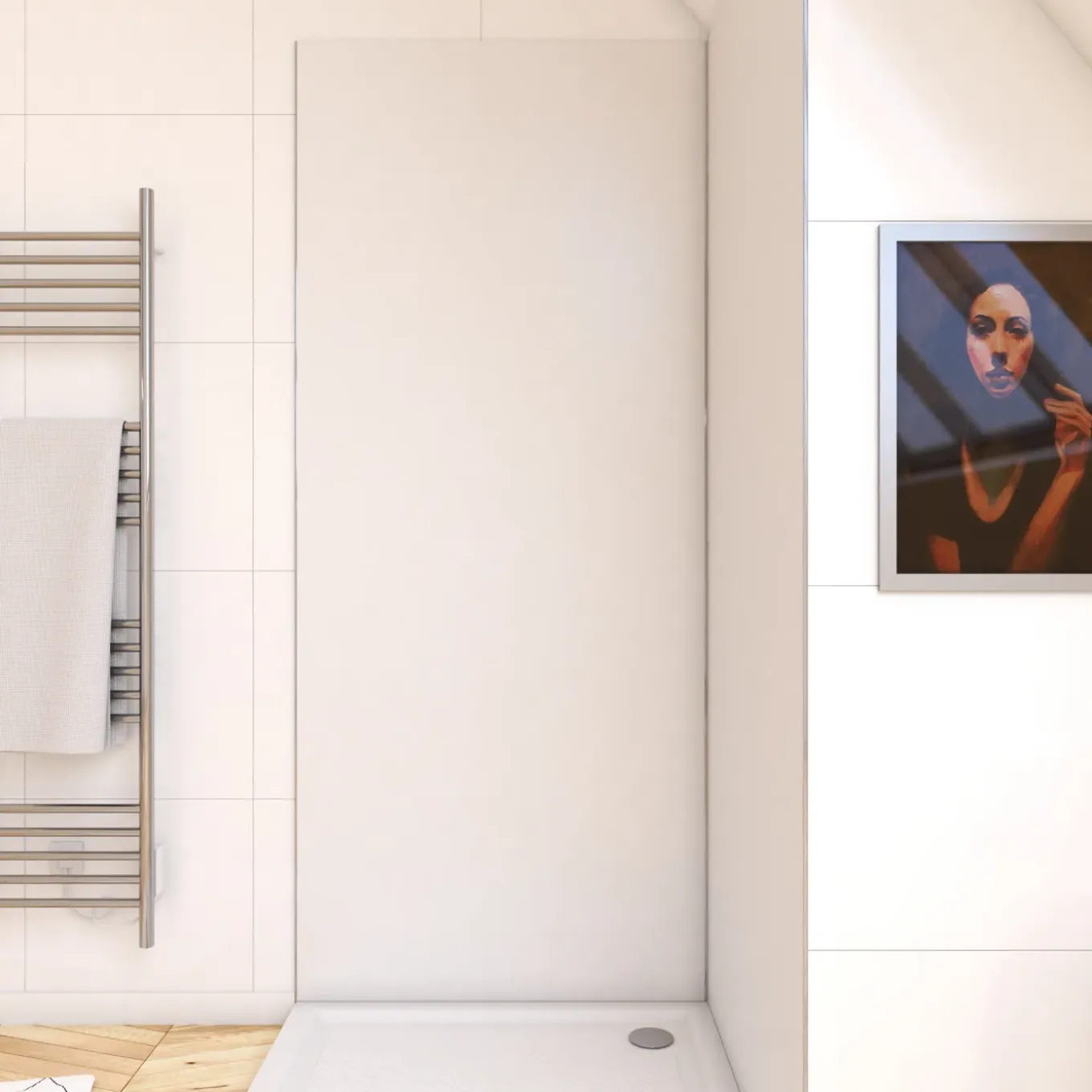 Aurlane wandpaneel 90x210cm wit