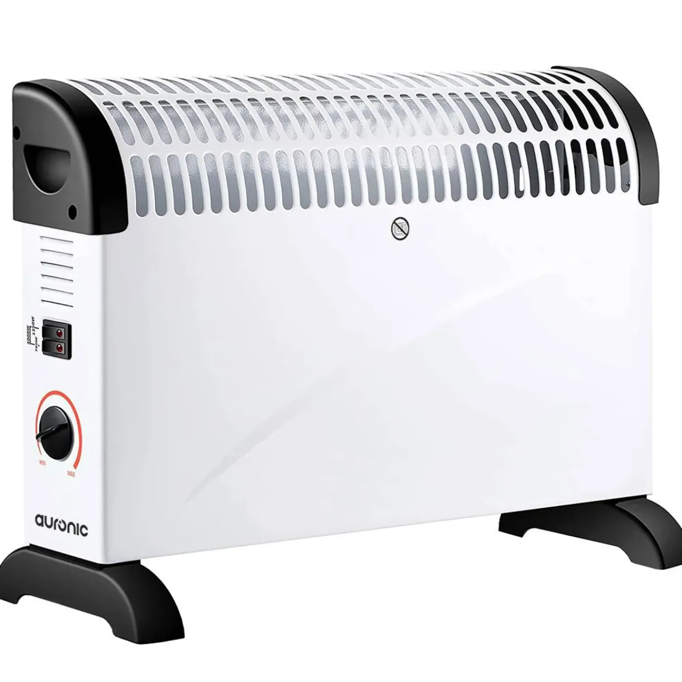 Auronic Elektrische Convectorkachel - 750/1250/2000 Watt - Verstelbare Thermostaat - Wit