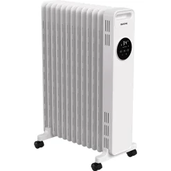 Auronic Olieradiator - Elektrische Kachel - Thermostaat & Display - 3 Standen - 2500w Heater - Wit
