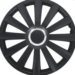 Autostyle Wieldoppen Set - 17 Inch - Spyder Zwart